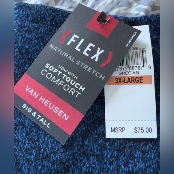 Men’s Van Heusen Blue & Grey Sweater 3XL - Picture 6 of 7